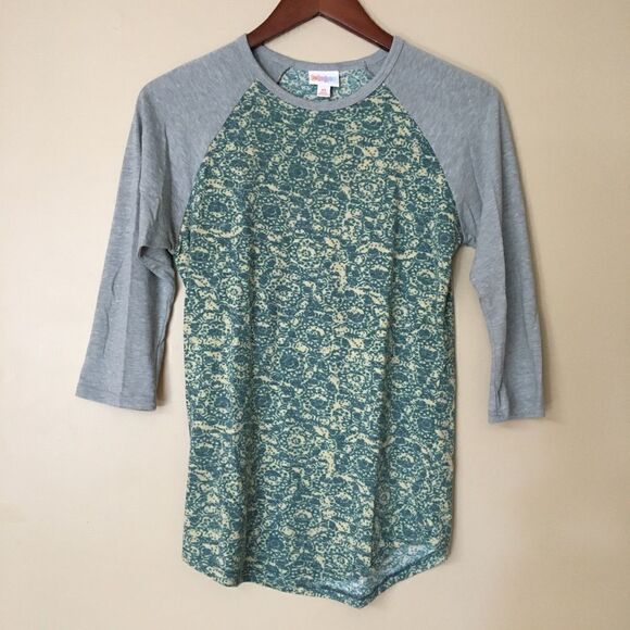 LuLaRoe Randy baseball tee with 3/4 sleeves XS - Picture 1 of 4